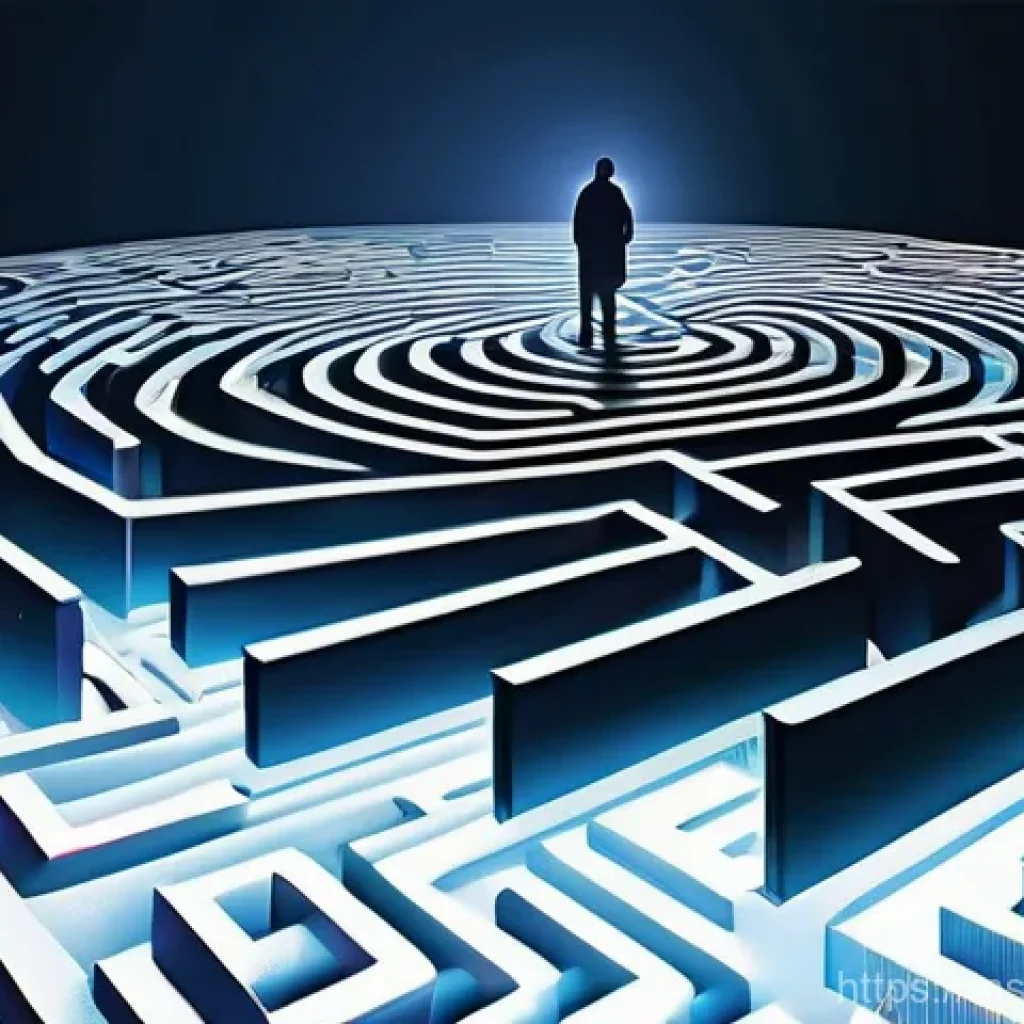 NP 문제와 P vs NP 문제 - **Prompt 1: The Labyrinth of Computation: P vs NP Illustrated**
    A conceptual illustration depict...