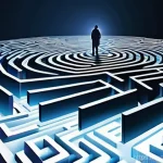 NP 문제와 P vs NP 문제 - **Prompt 1: The Labyrinth of Computation: P vs NP Illustrated**
A conceptual illustration depict...