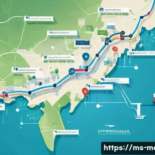 Home 11 그래프 이론 기초 - A detailed digital illustration of a weighted directed graph representing a logistics network in Mal...